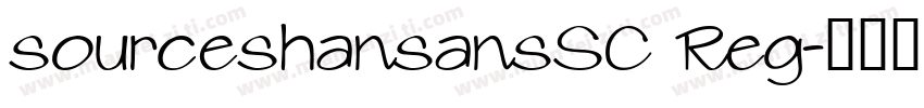 sourceshansansSC Reg字体转换